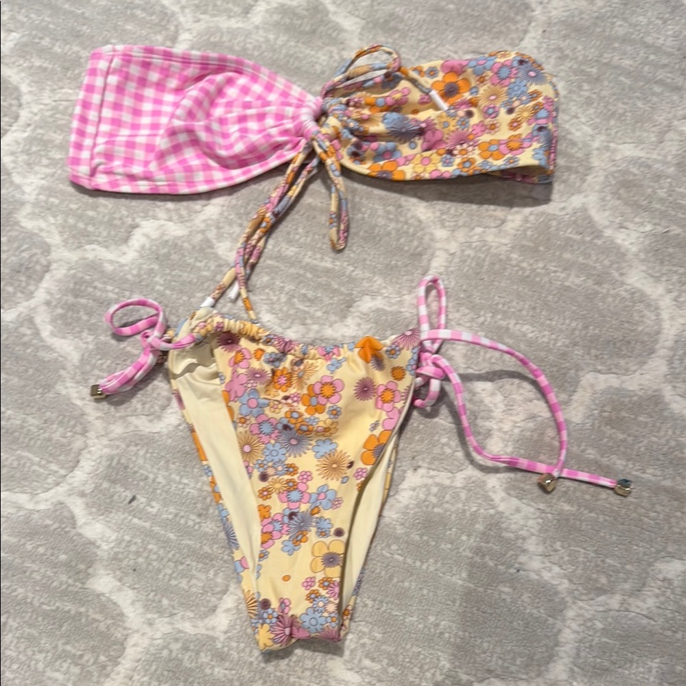 Blackbough Pink and Floral Bikini